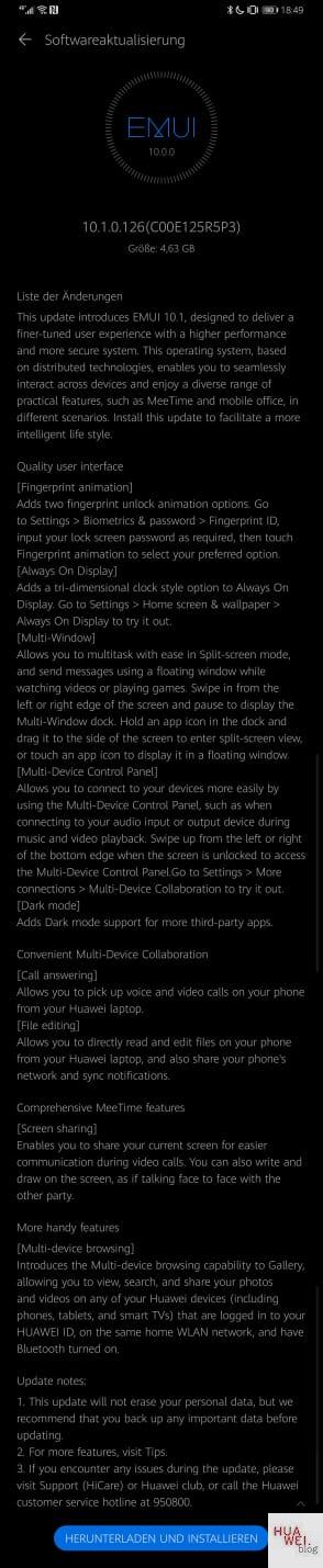 Mate 30 Pro Firmwareupdate Übersicht 74 Mate 30 Pro Firmwareupdate Übersicht 25