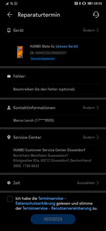 HUAWEI Support App Reparatur