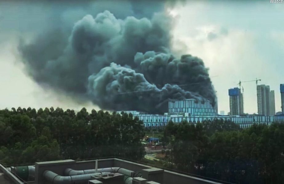 Großbrand in chinesischem HUAWEI Forschungszentrum 2 HUAWEI Brand Dongguan