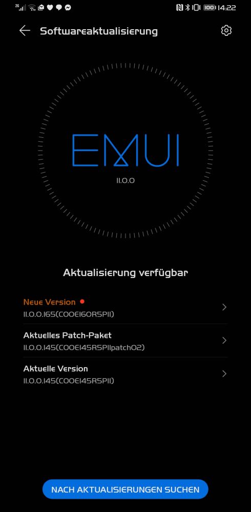 HUAWEI Mate 30 Pro Firmwareupdate 11.0.0.165