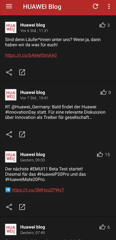 HUAWEI.blog News App - Twitter