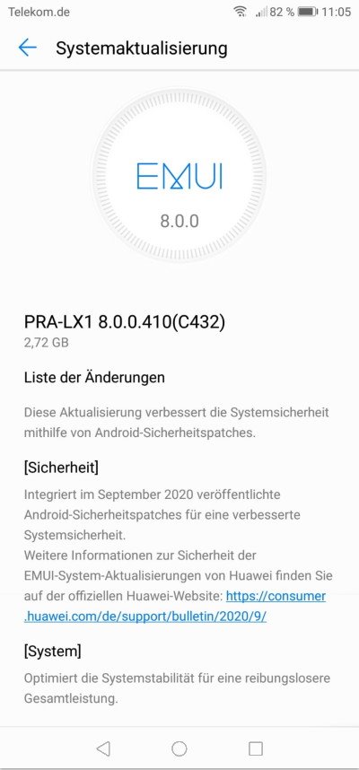 P8 lite (2017) - Septemberpatch 2020