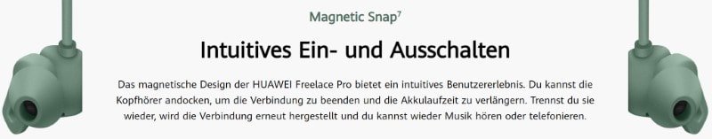 HUAWEI FreeLace Pro Test - Die sportlichen Free's 9 HUAWEI FreeLace Pro Magnetic Snap