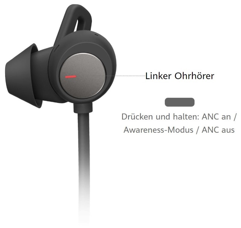 HUAWEI FreeLace Pro Test - Die sportlichen Free's 7 HUAWEI FreeLace Pro Touchbedienung