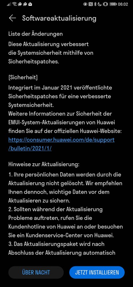 HUAWEI Mate Xs Firmwareupdate - Übersicht 30 HUAWEI Mate Xs Firmware Update 11.0.0.170 Changelog