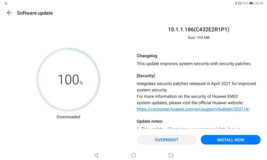 HUAWEI MatePad 10.4 Firmware Update – Sicherheitspatch Juli 2022 6
