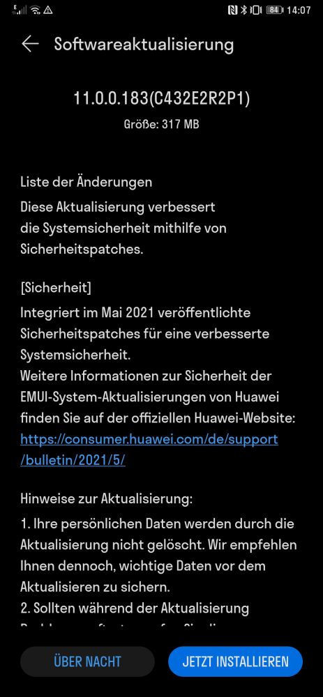 HUAWEI Mate Xs Firmwareupdate - Übersicht 22 HUAWEI Mate Xs Firmwareupdate - Übersicht 7