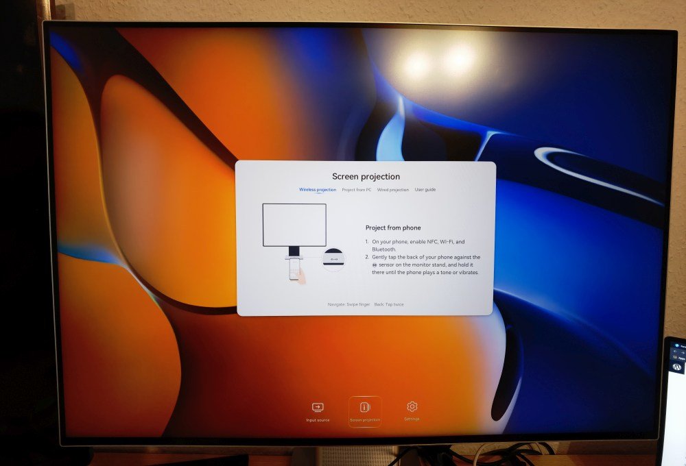 HUAWEI MateView Test Screen Projection
