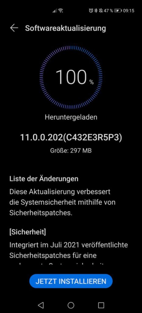 HUAWEI P40 Pro Firmwareupdate