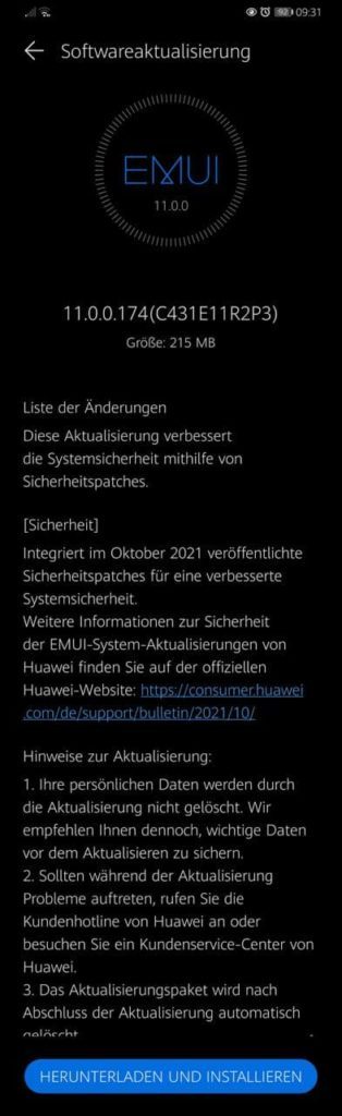 P30 erhält Sicherheitspatch Oktober 2021 2 Sicherheitspatch Oktober 2021