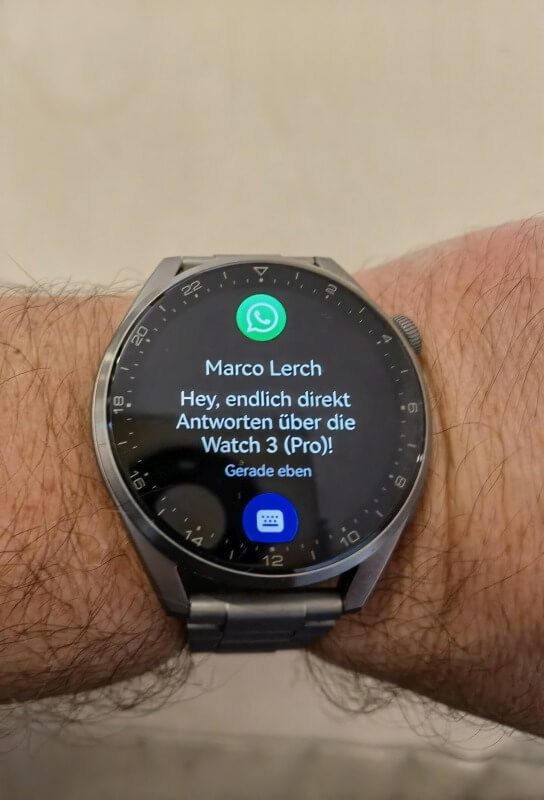 HUAWEI Watch 3 Update Messenger Beanchrichtigung Antworten