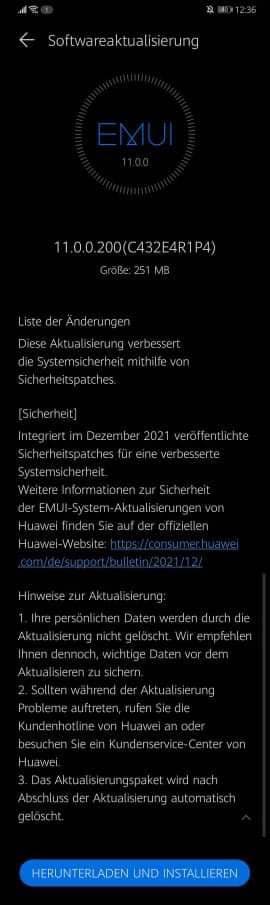 Mate 20 Pro erhält das Sicherheitspatch Dezember 2021 2 Sicherheitspatch Dezember 2021