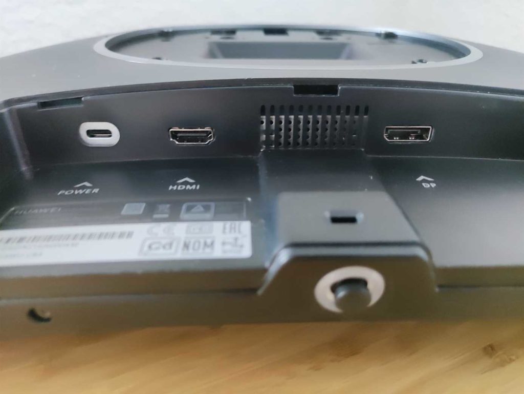 HUAWEI MateView GT 27 im Test - Kann HUAWEI Gaming Monitor? 2 Die Anschlüsse beim HUAWEI MateView GT 27