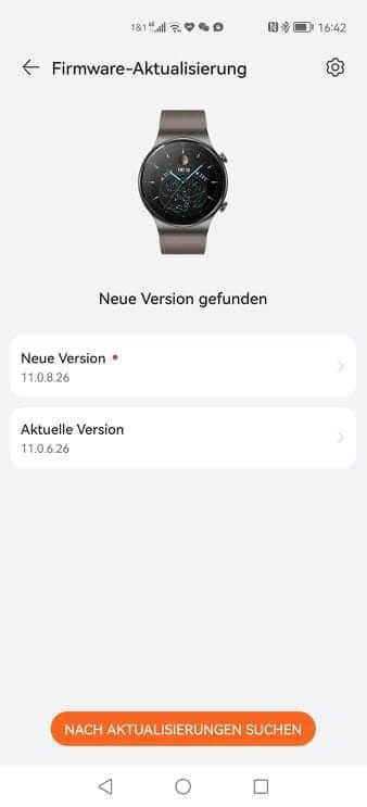 HUAWEI Watch GT 2 Pro Firmwareupdate 11.0.8.26