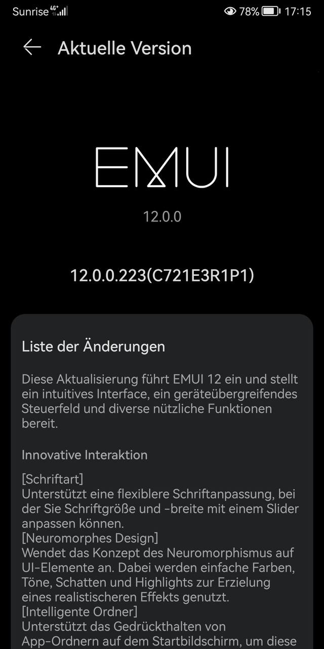 EMUI 12-Update