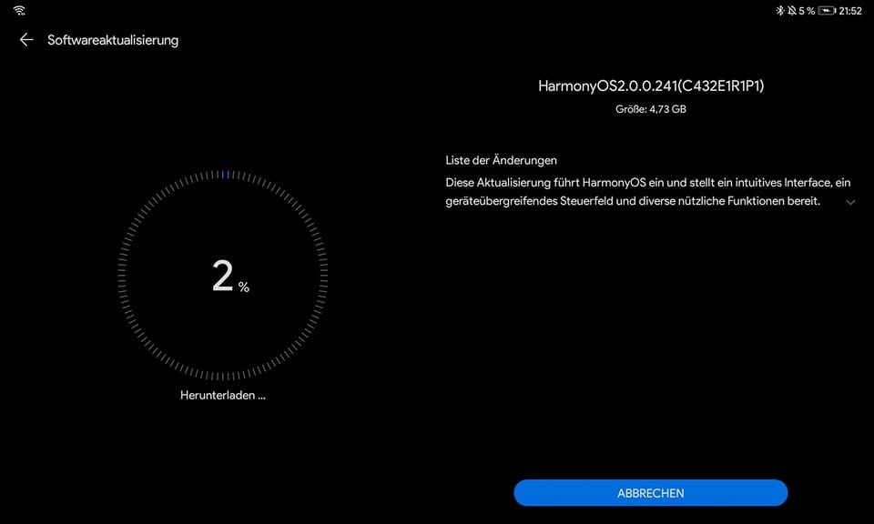 HUAWEI MatePad 10.4 Firmware Update – Sicherheitspatch Juni 2023 11 HUAWEI MatePad 10.4 Firmware Update – Sicherheitspatch Juni 2023 4