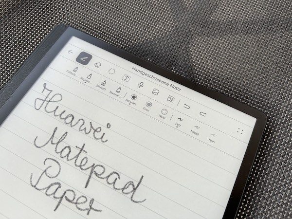 HUAWEI MatePad Paper Test Notiztools