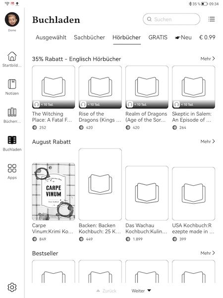 HUAWEI MatePad Paper Test Buchladen