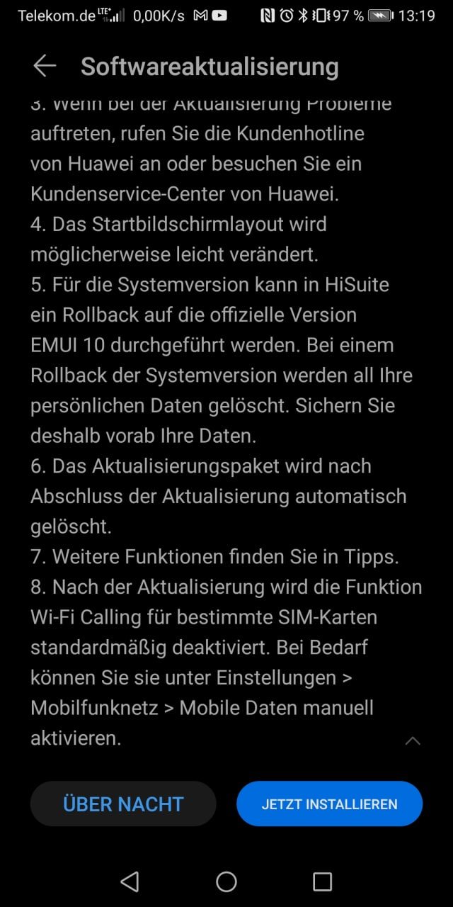 Mate 10 Pro - EMUI 12 Update jetzt verfügbar 10 Mate 10 Pro - EMUI 12 Update
