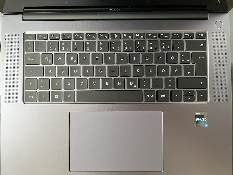 HUAWEI MateBook 16s Test Tastatur Touchpad