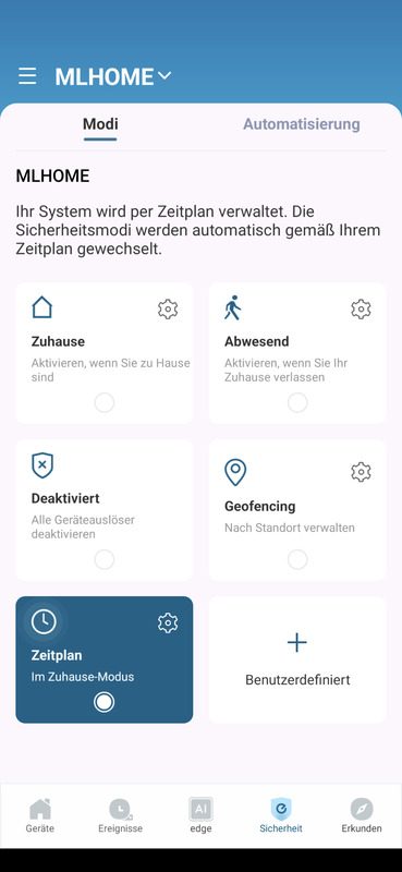 eufy Smart Home Test EInstellungen