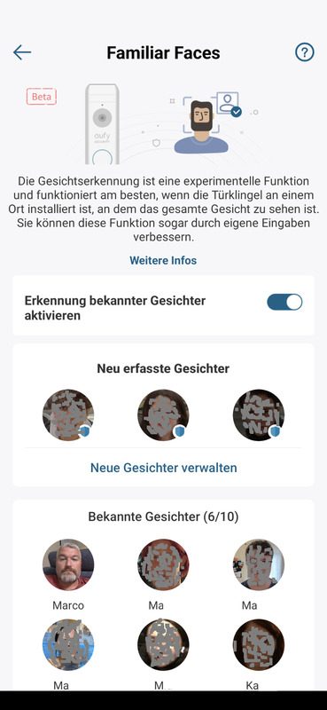 eufy Smart Home Test: Es geht auch ohne Google 20 eufy Smart Home Test Gesichtserkennung