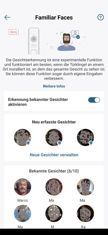 eufy Smart Home Test Gesichtserkennung