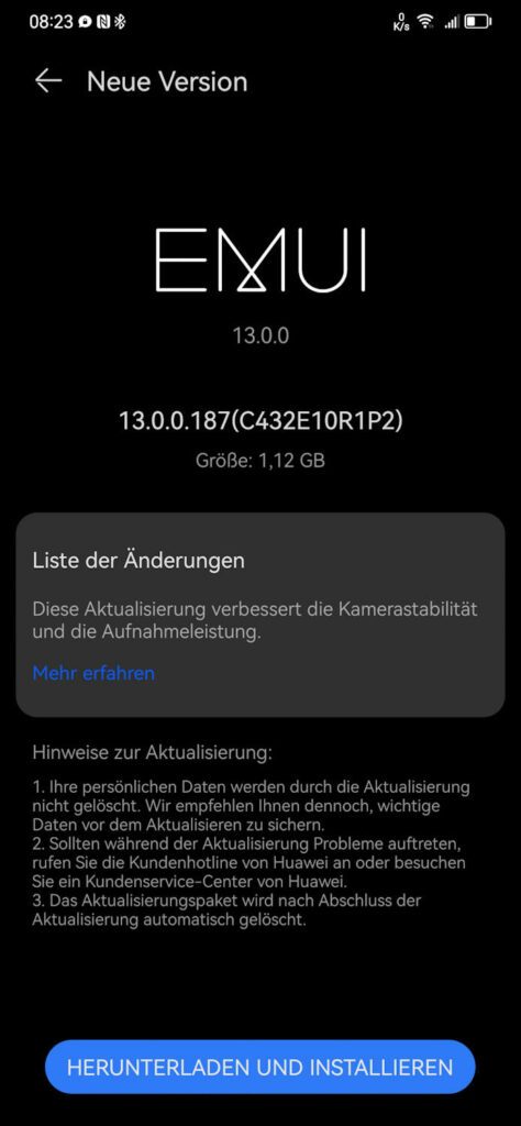 HUAWEI Mate 50 Pro Firmwareupdate Dezember 2022 1