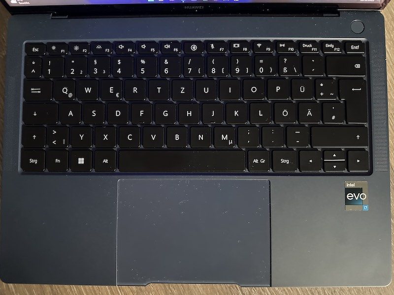 HUAWEI MateBook X Pro 2022 Test Tastatur
