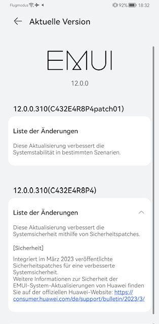 Mate 30 Pro Firmwareupdate Übersicht 4 Mate 30 Pro Firmwareupdate Übersicht 1