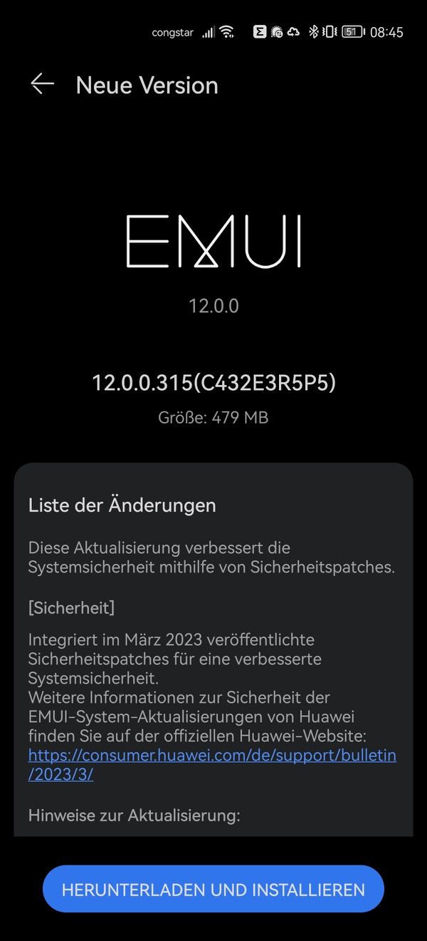 Huawei P40 Pro Firmwareupdate