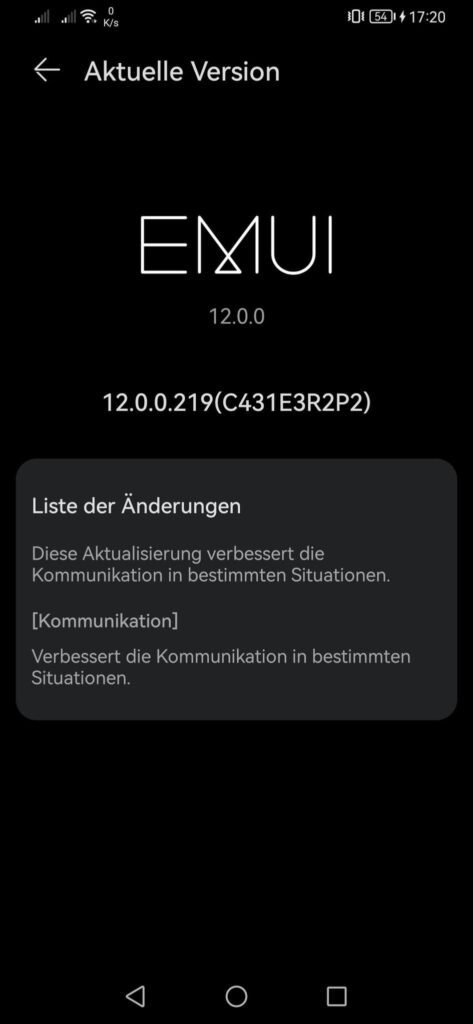 Auch HUAWEI P30 mit Kommunikationsupdate 8