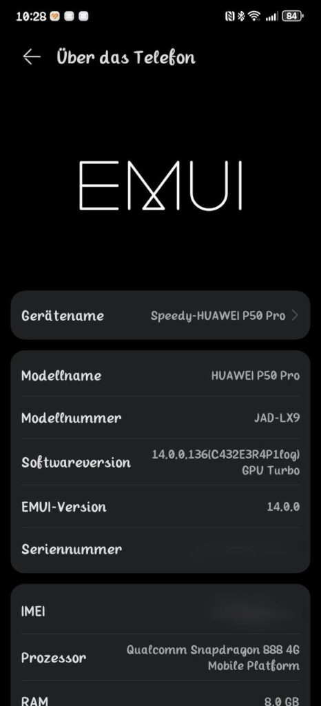 HUAWEI P50 Pro - EMUI 14 Beta startet 5
