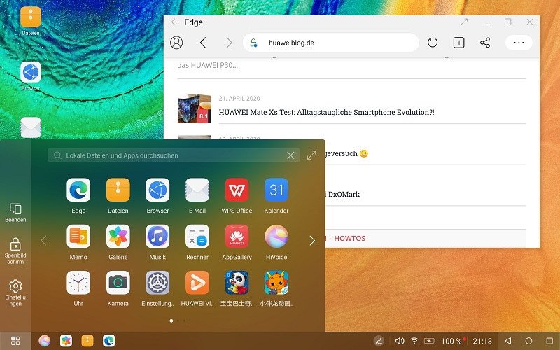 HUAWEI MatePad Pro Test: Tablet auf Angriffskurs? 12 HUAWEI MatePad Pro Desktop