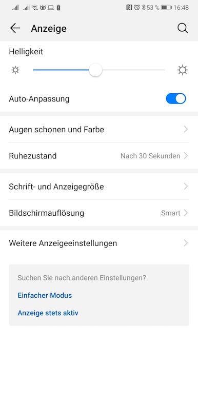 EMUI9_Android9_Test_Eindrücke_Einstellungen