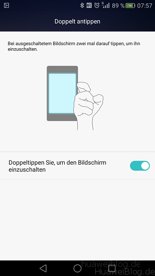 Huawei mate 10 double tap to wake