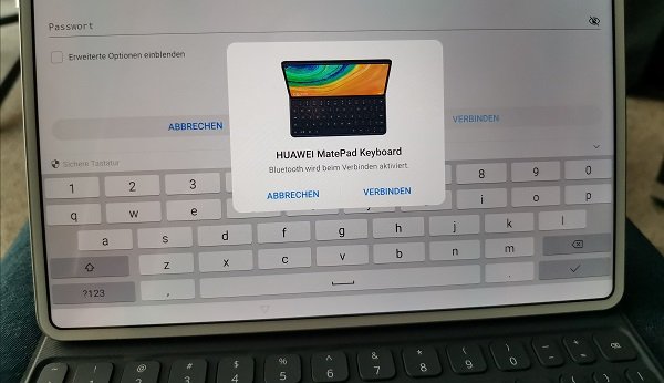 HUAWEI MatePad Pro Test: Tablet auf Angriffskurs? 16 HUAWEI MatePad Pro Tastatur