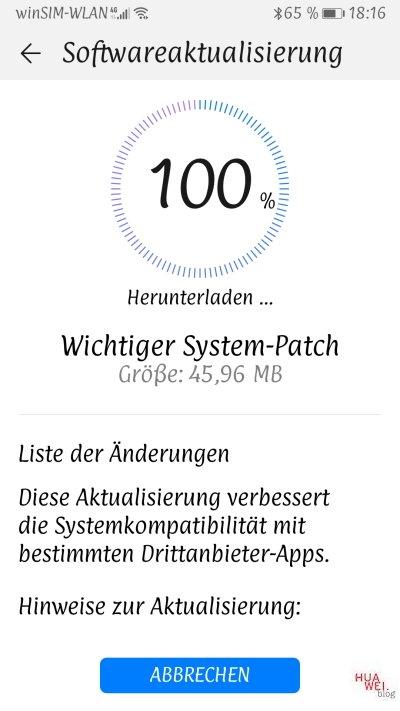 P20 und P30 Lite erhalten kleines System-Patch und Überraschung auch das Mate 9 5 System-Patch