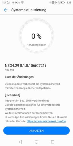 Mate RS erhält September Patch 2 Mate RS B156