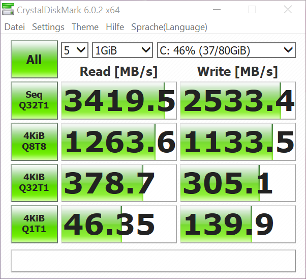 MateBook 13 – Der gute kleine Bruder vom MateBook X (Pro) 12 MateBook13_HDD-Test
