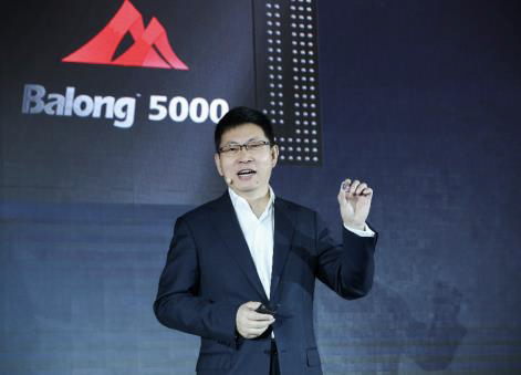HUAWEI präsentiert leistungsstarken 5G-Chipsatz und 5G CPE Pro Router 2 Richard Yu - Balong 5000